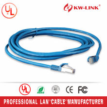 Blue Color 7*0.2mm Bare Copper FTP Cat5e Patch Lead 1M